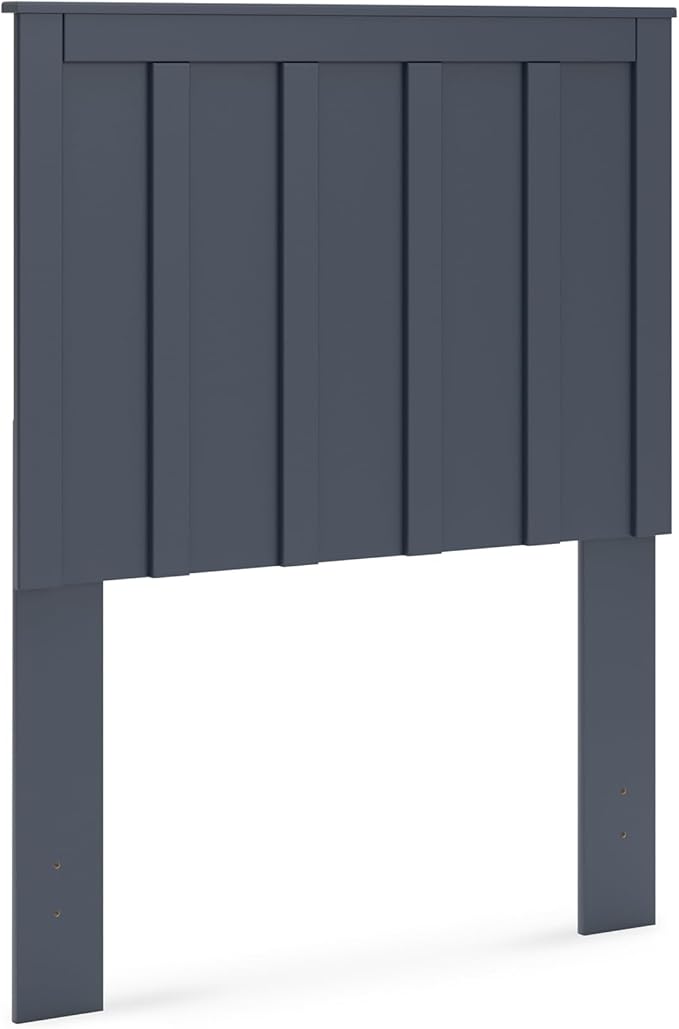 Signature Design by Ashley Simmenfort Farmhouse Panel Headboard with Matte Finish, Twin, Blue
