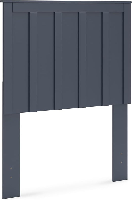 Signature Design by Ashley Simmenfort Farmhouse Panel Headboard with Matte Finish, Twin, Blue