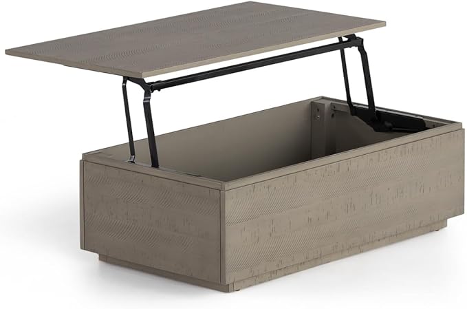 Transformer Table Lift Top Coffee Table with Storage, Modern Coffee Table for Living Room, Home Office & Dining, Space-Saving Small Coffee Desk with Panel Hidden Storage for Transformer Dining Table