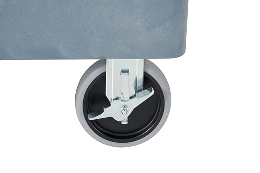 Rubbermaid Commercial Products BRUTE Heavy Duty 2-Shelf Utility/Service Cart, Large, Lipped Shelves, Ergonomic Handle, 750 lbs. Capacity, Black, for Warehouse/Garage/Cleaning/Maintenance/Stadiums