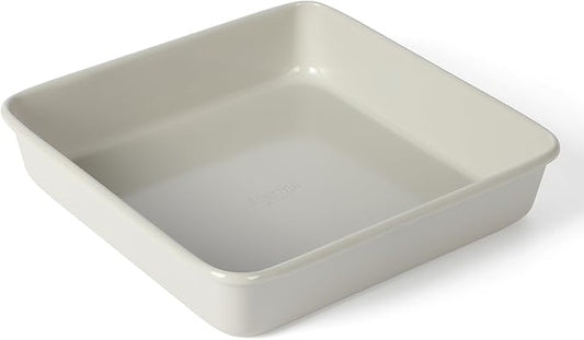 Martha Stewart Gallen 9 Inch Square Nonstick Carbon Steel Cake Pan - Cool Grey