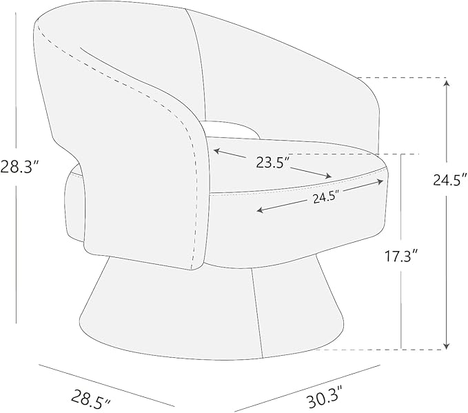 CHITA Swivel Accent Chair Armchair, FSC Certified Velvet Barrel Chair for Living Room Bedroom, Yellow