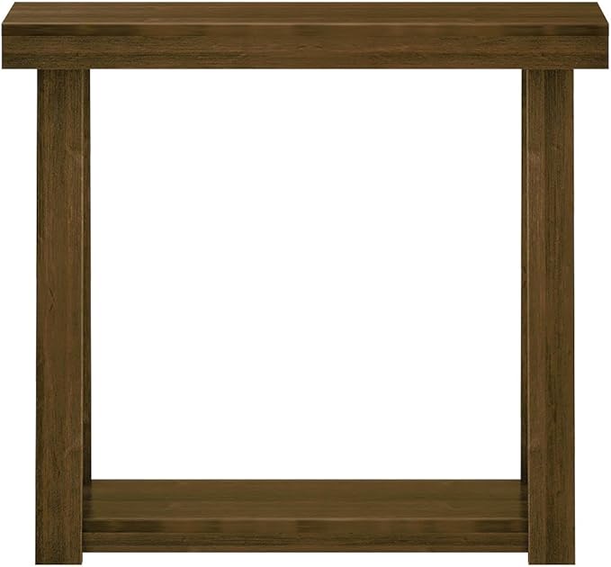 Plank+Beam Solid Wood Console Table with Storage, 36 Inch, Sofa Table with Shelf, Narrow Entryway Table for Hallway, Behind The Couch, Living Room, Foyer, Easy Assembly, Walnut