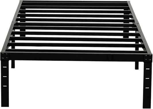 Twin XL Bed Frames, 14 Inches High Metal Bedframe with Steel Slats Support, No Box Spring Needed, Sturdy and Noise-Free