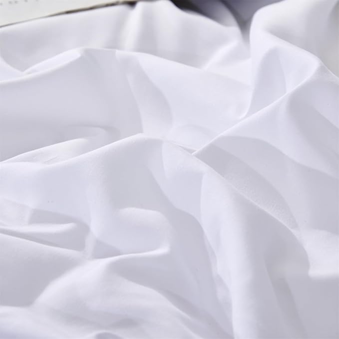 Luxlovery White Comforter California King White Bedding Comforter Cal King Blanket Quilts Hotel Quality Fluffy 3 Piece Soft Bed Set Women Men