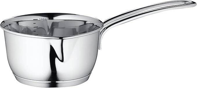 Stainless Steel Saucepan with Clad Bottom, 1.5 Liters