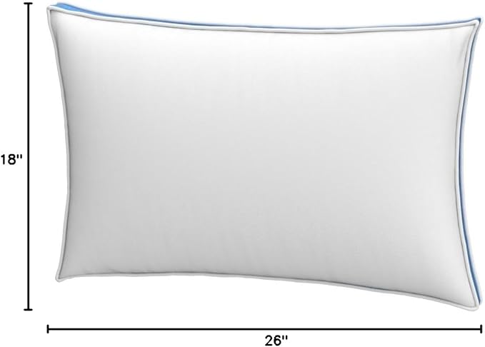 Utopia Bedding Bed Pillows for Sleeping Queen Size (Blue), Set of 2, Cooling Hotel Quality, Gusseted Pillow for Back, Stomach or Side Sleepers