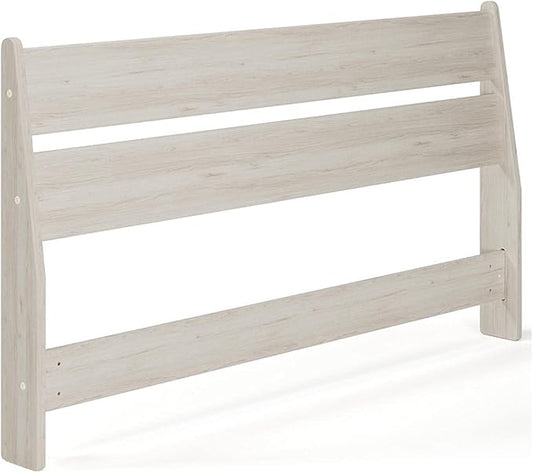 Signature Design by Ashley Socalle Modern Open Slat Queen Headboard, Natural Beige