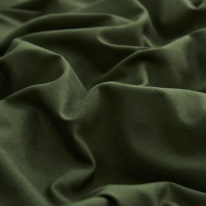 CLOTHKNOW Dark Green Twin/Twin XL Comforter Set 3Pcs Green Bedding Comforter Sets Kids Boys Girls Comforter Soft Military Comforter with 2 x Pillow Cases