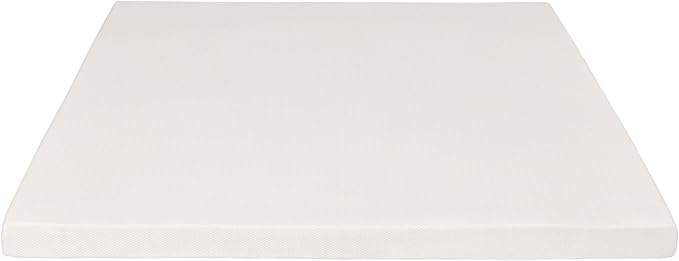 Pure Green Natural Latex Mattress Topper w/Luxury Cover - Medium Firmness - 3 Inch - Twin Size (GOLS Certified Organic)