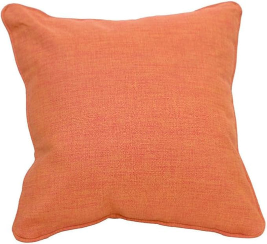 East Green 18 x 18 Waterproof Outdoor Pillow with Insert, Coral - Premium Olefin Outdoor Accent Pillow for Patio Furniture