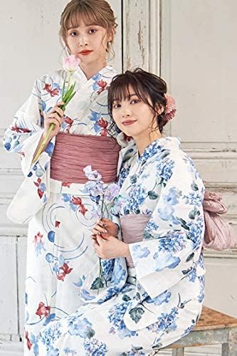 Kimura Jitsugyo Women's Kyoto Traditional Easy Wearing Kawaii Yukata Robe(Japanese Casual Kimono) Set 2