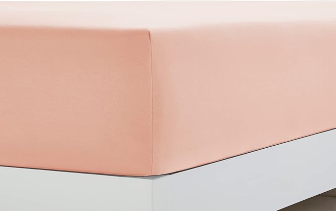 Clara Clark Bed Sheets, Premier 1800 Series 4 Piece Bed Sheet Set, Deep Pocket, Wrinkle, Fade, Stain Resistant, Luxury Soft Bedding Sheets & Pillowcases, Full, Peach