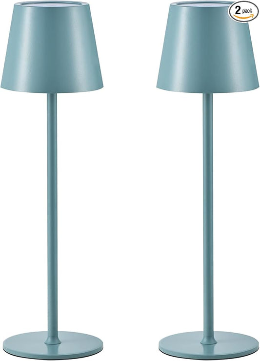 BGFHome Cordless Table Lamp LED Desk lamp,5000mAh Rechargeable Touch Night Light Wireless Minimalist Design for/Restaurant/Bedroom/Bars/Outdoor Party/Camping/Coffee Shop 2Pack