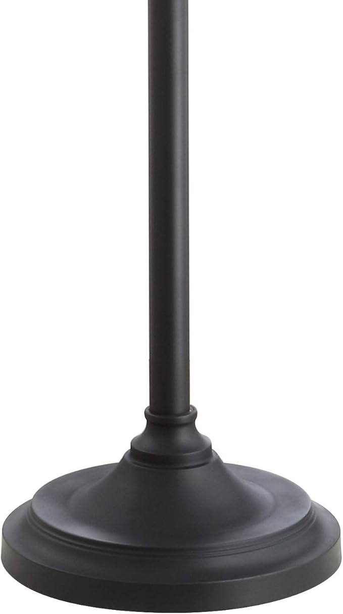 JONATHAN Y JYL1016A January 60" Glass/Metal LED Floor Lamp, Traditional, Elegant, Office, Living Room, Family Room, Dining Room, Bedroom, Hallway, Foyer, Mercury Glass/Oil Rubbed Bronze