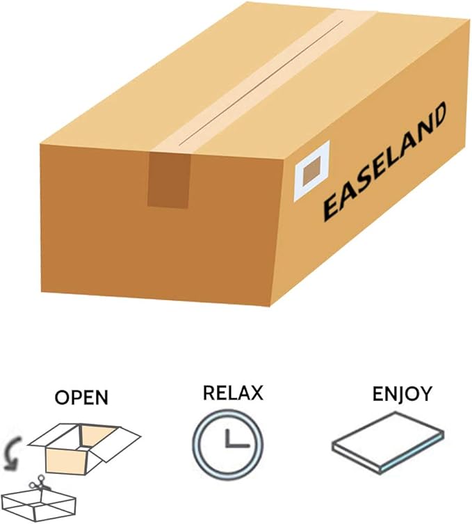 EASELAND California King Mattress Topper Pillow Top Mattress Cover Quilted Fitted Mattress Protector Cotton Top 8-21" Deep Pocket Extra Thick Mattress Pad (72x84 Inches, White)