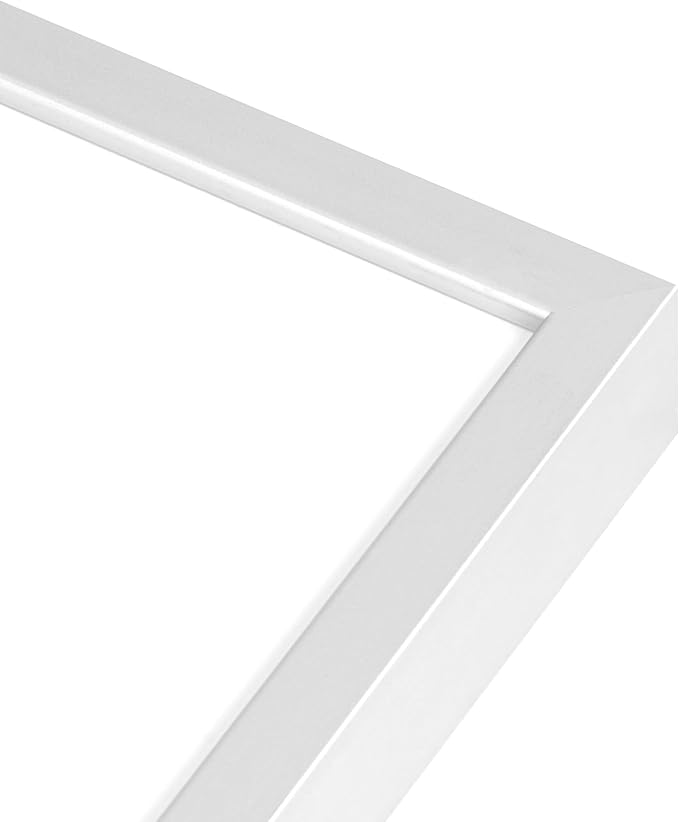 5x7 Picture Frame - 7 by 5 Metal Frame With Mat For 4x6, Aluminum Photo Frame Plexiglass And Hanging Hardware Included, 5 x 7 Silver Picture Frame | Silver