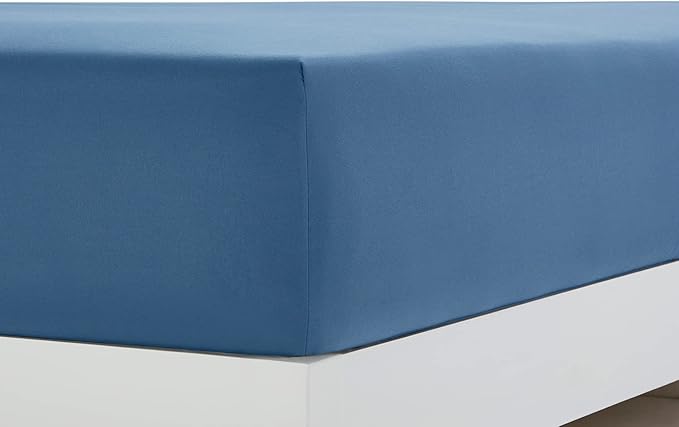 Clara Clark Bed Sheets, Premier 1800 Series 4 Piece Bed Sheet Set, Deep Pocket, Wrinkle, Fade, Stain Resistant, Luxury Soft Bedding Sheets & Pillowcases, Queen, Blue Heaven