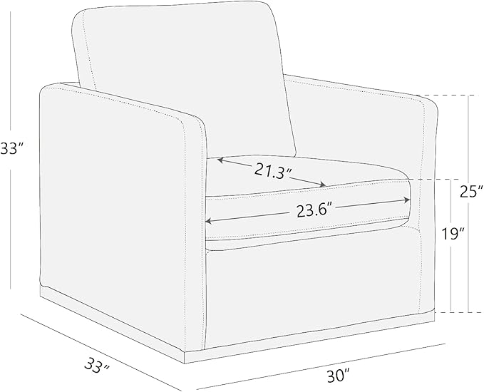 CHITA Swivel Accent Chair, FSC Certified Mid Century Modern Arm Chair for Living Room and Bedroom, Fully Assembled, Saddle Brown