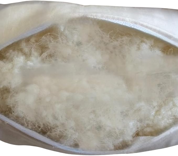 Continental Bedding Australian Wool and Down Bed Pillow Blend 40/60, King, White