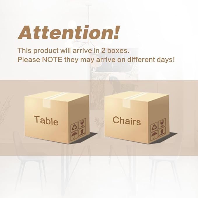 Dining Table Set for 4，Dinner Table Set for 4，55'' Kitchen Table and PU Leather Chairs Set of 4, 5 Piece Dining Table Set for Kitchen Dining Room