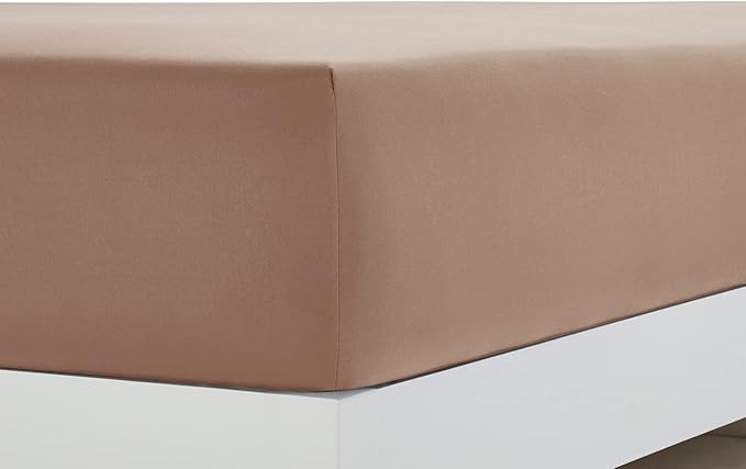 Clara Clark Bed Sheets, Premier 1800 Series 4 Piece Bed Sheet Set, Deep Pocket, Wrinkle, Fade, Stain Resistant, Luxury Soft Bedding Sheets & Pillowcases, California King, Taupe Sand