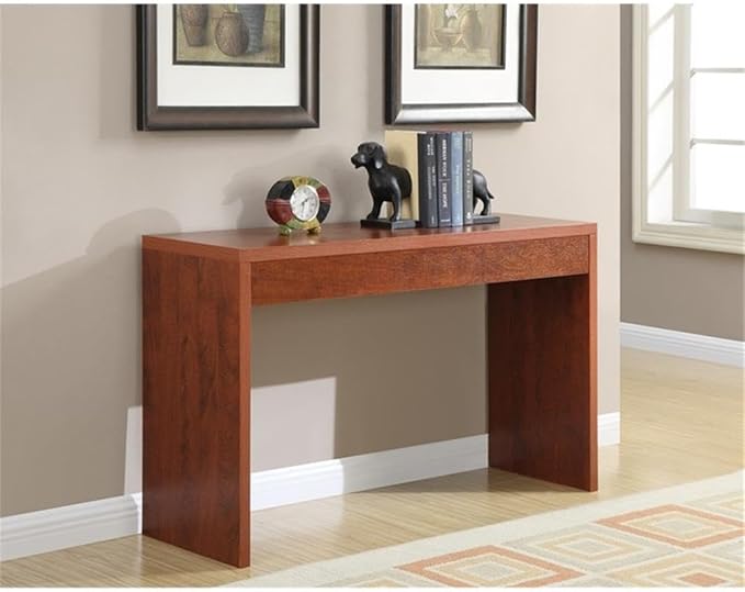 Convenience Concepts Northfield Hall Console Table 48" - Modern, Minimalist Narrow Sofa Display Accent for Contemporary Living Room, Entryway, or Hallway, Cherry