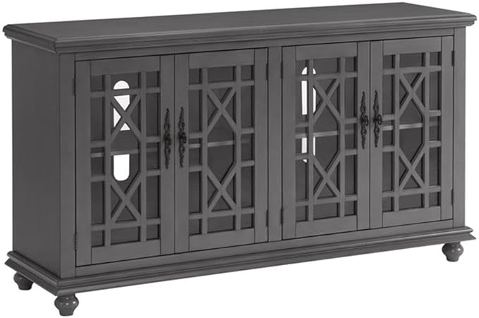 Martin Svensson Home Elegant TV Stand, 63" W x 35" H, Grey