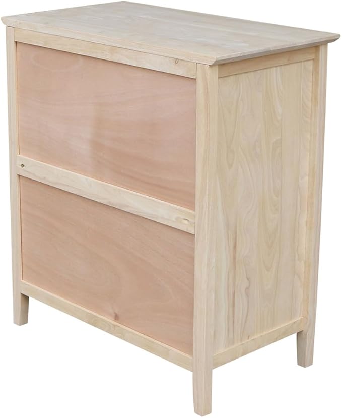 International Concepts Dresser with 3 Drawers, Unfinished