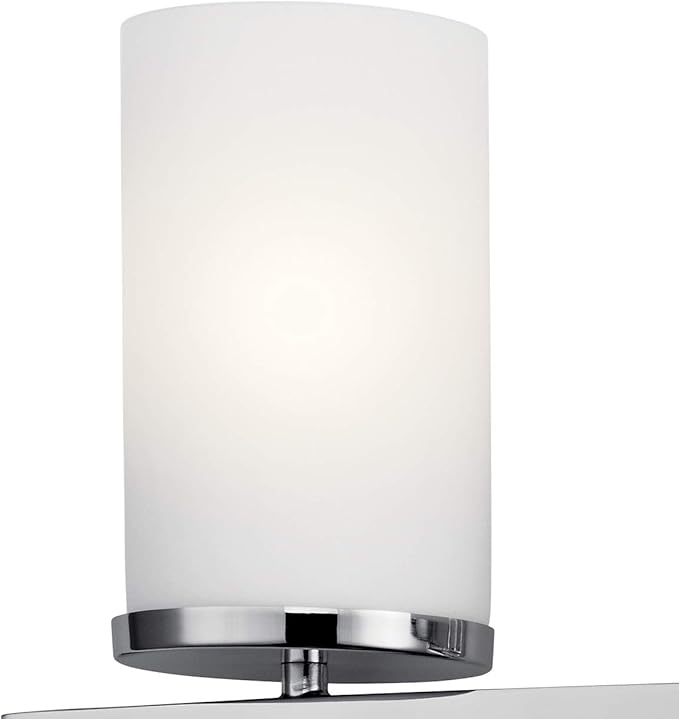 Kichler Crosby 31" 4 Light Vanity Light Satin Etched Cased Opal Chrome