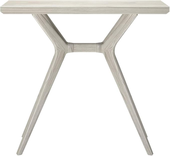 Plank+Beam Verso Console Table, 36 Inch Solid Wood Modern Sofa Table, Narrow Entryway Table for Hallway, Behind The Couch, Living Room, Foyer, Coastal White