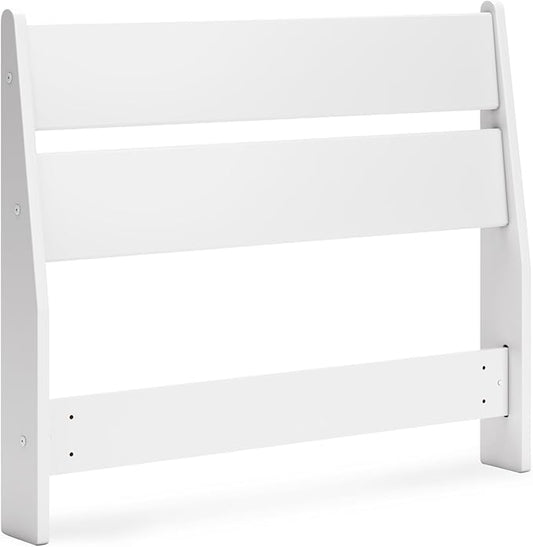 Signature Design by Ashley Socalle Coastal Panel Headboard, Twin, White