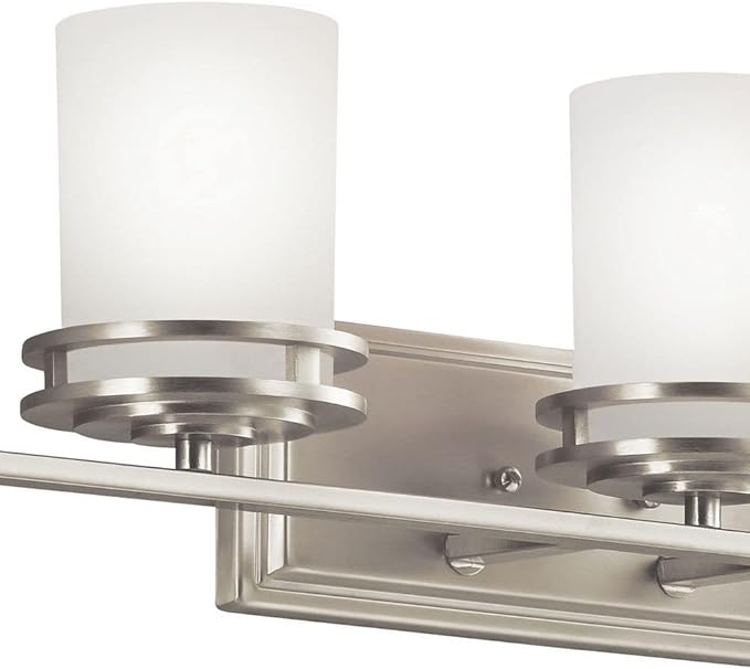 Kichler Hendrik 43" 5 Light Vanity Light with Satin Etched Cased Opal Chrome