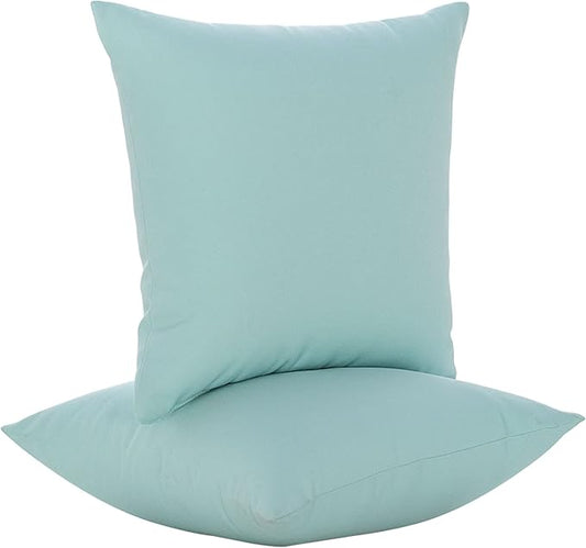 JMGBird Outdoor Pillows for Patio Furniture 18''x18'' Water Resistance Decorative Pillows Square Pillows with Inserts for Couch, Bed, Sofa, Bench, Chair