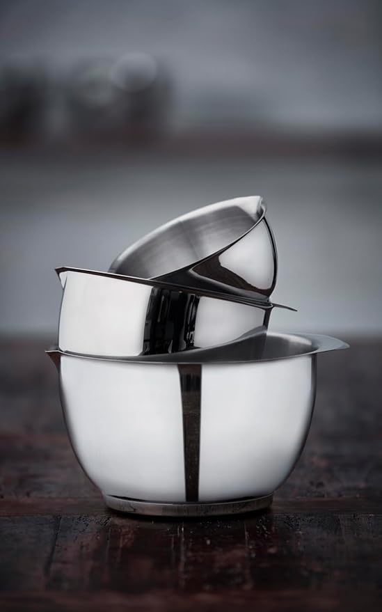 Precision Craft Mixing Bowl Set 3 Liter Elevate Your Culinary Experience Stylish Nesting Bowls for Effortless Cooking and Baking