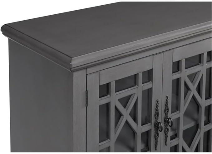 Martin Svensson Home Elegant TV Stand, 63" W x 35" H, Grey