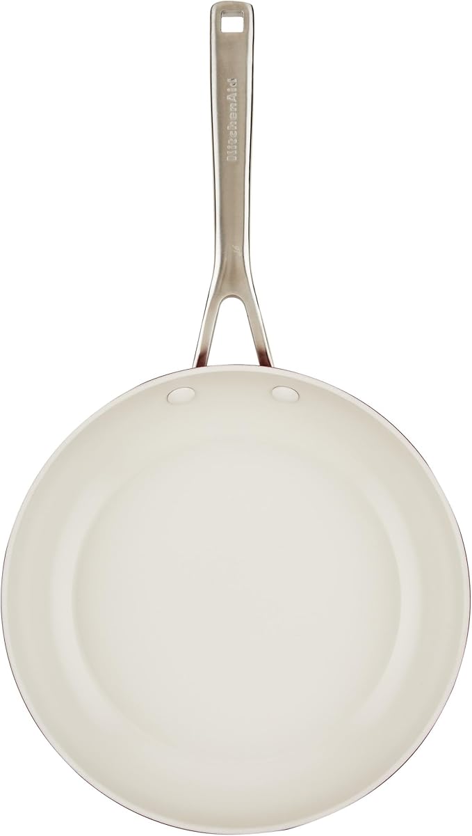 KitchenAid Hard Anodized Ceramic 9-Piece Nonstick Cookware Set – Includes Fry Pans, Saucepan, Stockpot, Durable, Even Heating, Oven Safe to 500°F, Empire Red