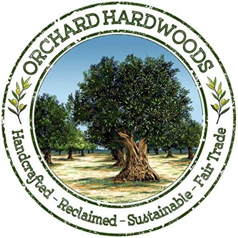 7" Artisan Olive Wood Serving Bowl/Mini Bowl Farmhouse Décor Serveware for Fruit, Snacks, Salad, Dips, Keys, Potpourri. In Sm 6", Med 7", Lg 8", XL 11", XXL 12". (Medium 7 inch)