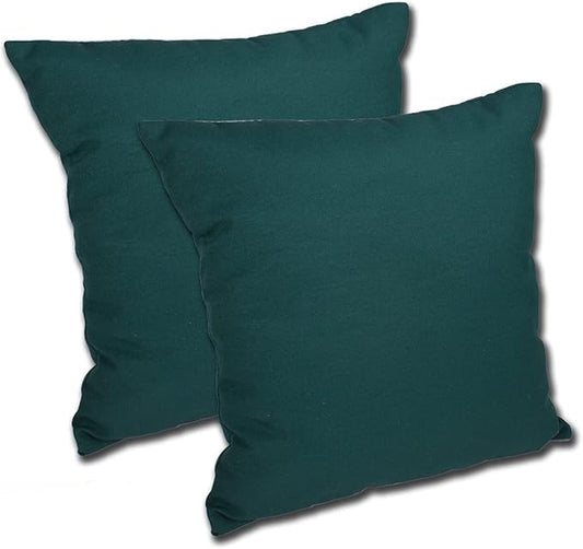 Comfort Classics Set of 2 16W x 16D x 5H Spun Polyester Outdoor Throw Pillow in Solid Spruce Inc.