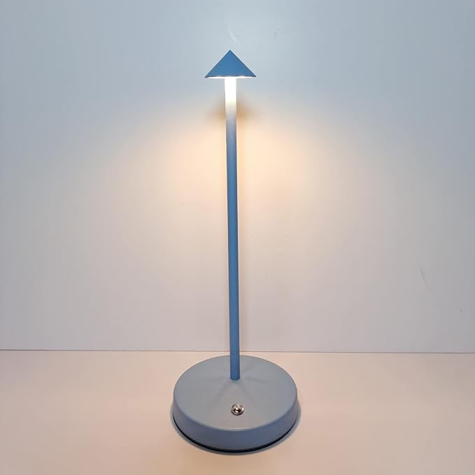 Cordless Table Lamps,Rechargeable Led Touch Bar Lamp,Portable Battery Desk Lamp,Brightness Dimmable Small Table Lamps,Minimalist Design,for Living Room/Restaurant/Couple Dinner/(Blue)