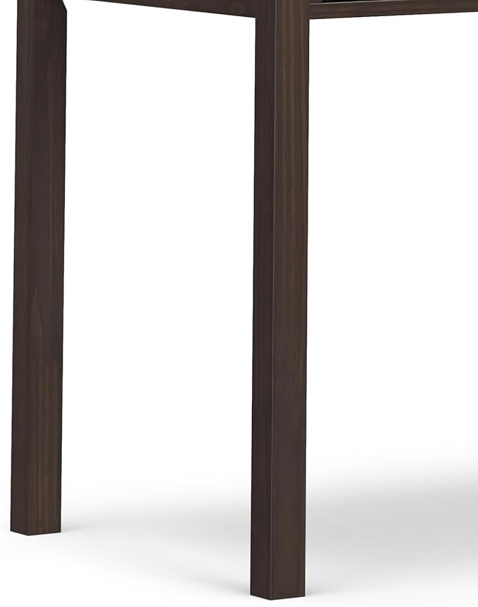 SIMPLIHOME Hollander Desk - 72-Inch Wide Solid Wood Writing Desk in Warm Walnut Brown, Contemporary Modern Home Office Computer Table for Study with 2 Drawers and Flip-Down Keyboard Tray