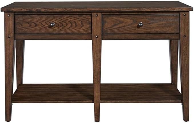 Liberty Furniture Industries Lake House Sofa Table, W48 x D18 x H29, Dark Brown