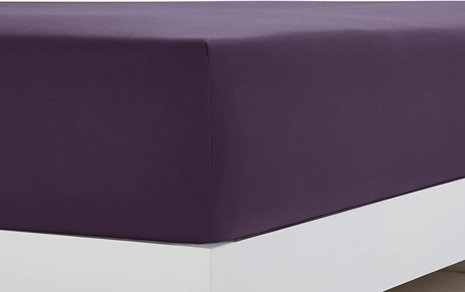 Clara Clark 1800 Premier Series 4pc Bed Sheet Set - King, Purple Eggplant