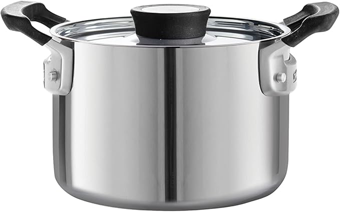 Tramontina Nesting 6 Pc Stainless Steel Tri-Ply Clad Sauce Pan and Stock Pot Set, 80116/048DS