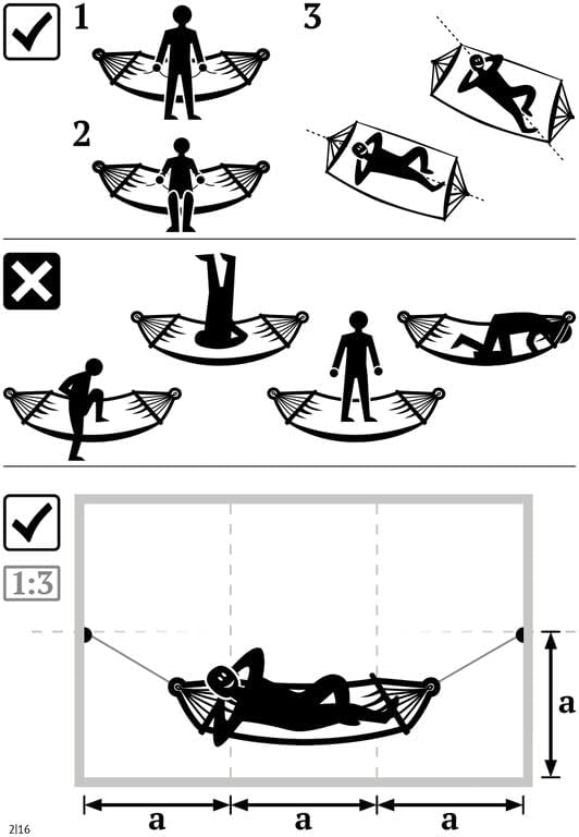 La Siesta® Alisio Hammock with Spreader Bar - Weatherproof Outdoor Hammock, Outside Fabric Tree Hammock 2 Person Hammock -Max 355lbs, Double, Sea Salt