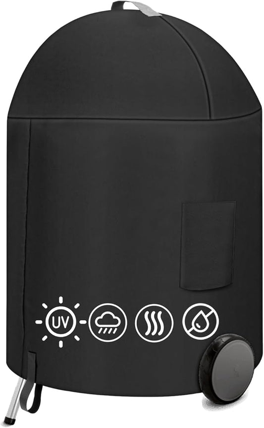 22 Inch Charcoal Kettle Grill Cover, 7150 Cover for Weber Round Grill, Waterproof Grill Cover for Weber 22 Inch Master Touch Charcoal Grill,Heavy Duty Outdoor BBQ Covers