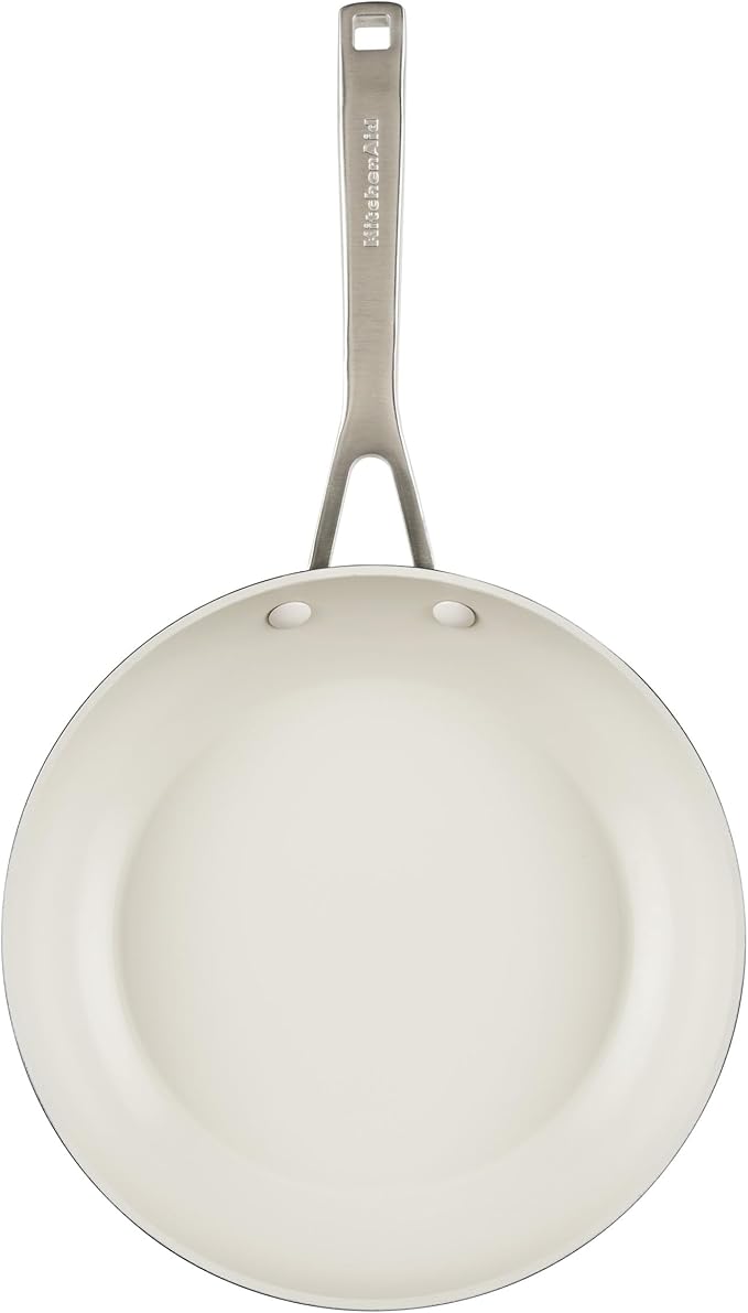 KitchenAid Hard Anodized Ceramic 9-Piece Nonstick Cookware Set – Includes Fry Pans, Saucepan, Stockpot, Durable, Even Heating, Oven Safe to 500°F, Matte Black