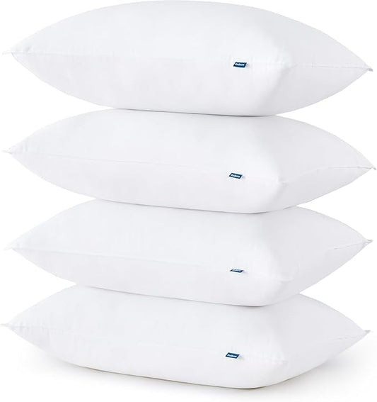 Bedsure Medium Firm Bed Pillows for Sleeping Standard Size, Set of 4, Standard Pillows 4 Pack Hotel Quality Premium Down Alternative for Medium Supportive Filling for Side, Back Sleepers