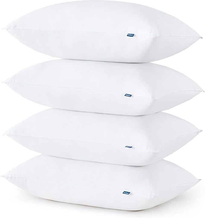 Bedsure Medium Firm Bed Pillows for Sleeping King Size, Set of 4, King Pillows 4 Pack Hotel Quality Premium Down Alternative for Medium Supportive Filling for Side, Back Sleepers