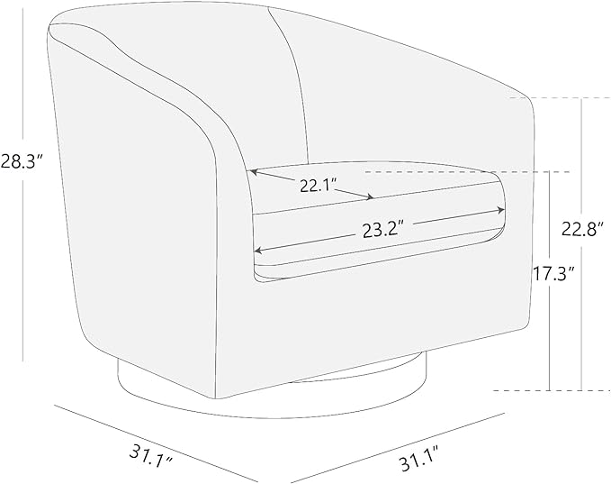 CHITA Swivel Accent Chair, FSC Certified Upholstered Velvet Barrel Chair for Living Room Set of 2, Fully Assembled, Forest Green
